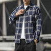 Men Plaid Shirt Fashion Loose Large Size Angelwarriorfitness.com