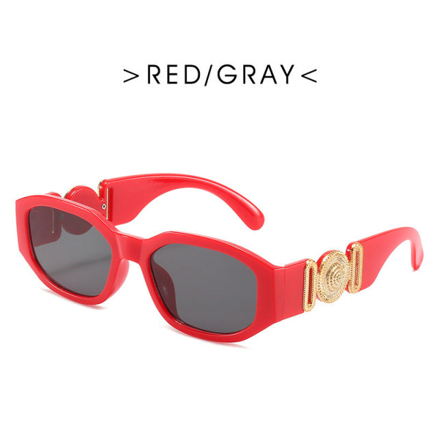 Retro Cutting Lens Gradient Square Sun Glasses UV400 Angelwarriorfitness.com