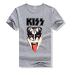 Music KISS Band Short Sleeve T-shirt Heavy Metal European And American Rock Band Angelwarriorfitness.com
