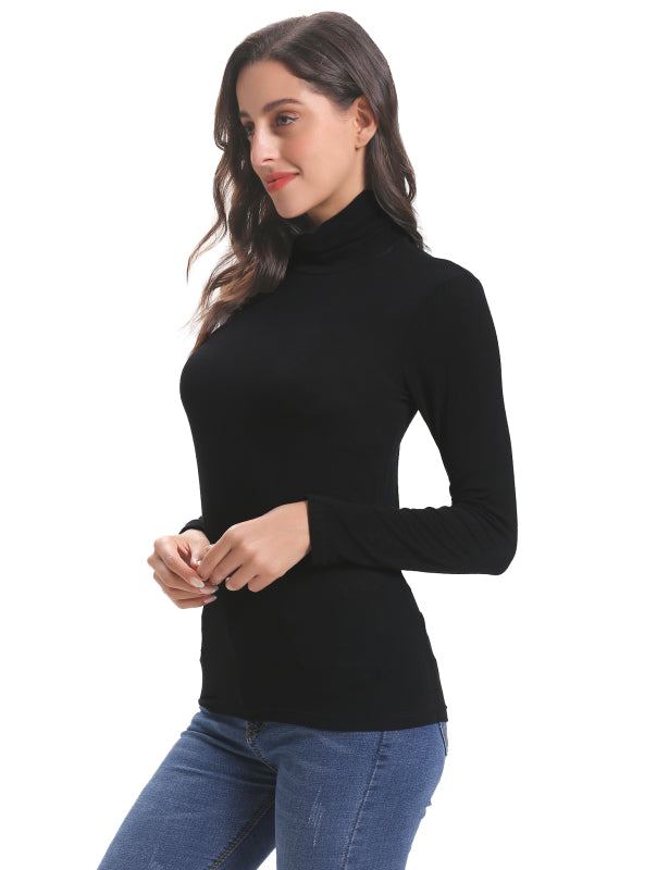 Fashion All-Match Casual Ladies High Neck Top Angelwarriorfitness.com