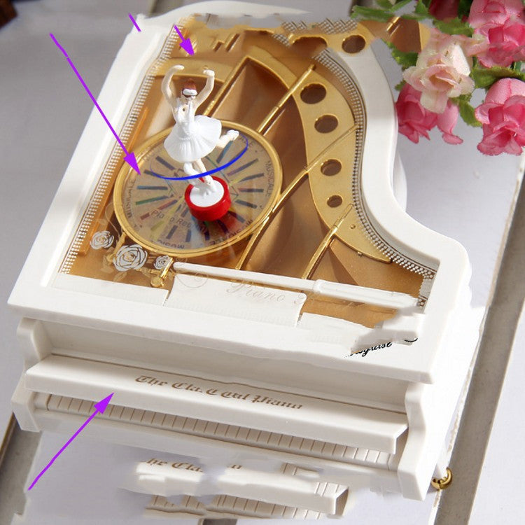 Dancing Girl Piano Music Box Valentine's Day Gift Angelwarriorfitness.com