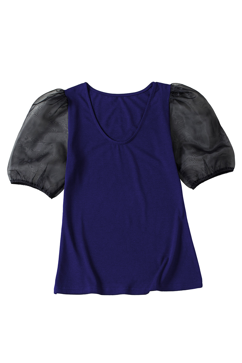 Mesh Puff Sleeve Top Angelwarriorfitness.com