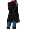 Single-breasted Panelled Hem Slit Long-sleeved Jacket Angelwarriorfitness.com