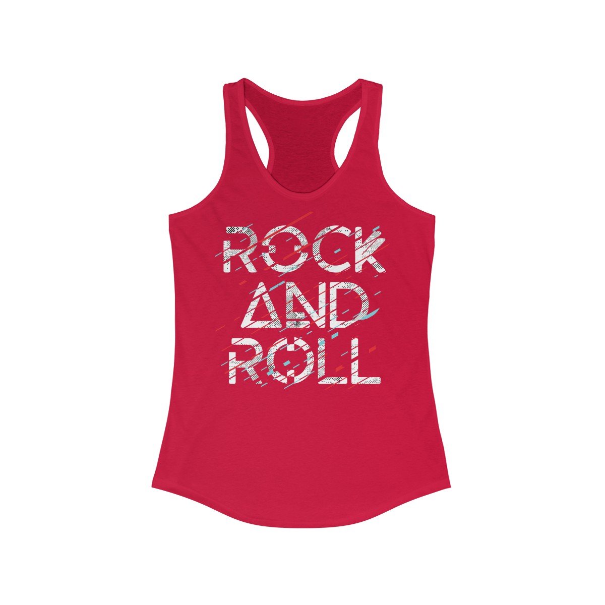 Rock and Roll Racerback Tank Top Angelwarriorfitness.com
