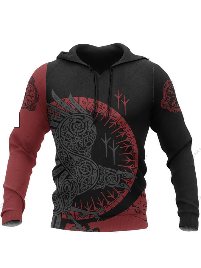 Men's Hoodie 3D Digital Printing Hoodie Angelwarriorfitness.com