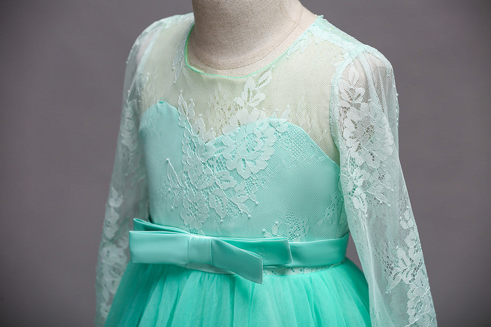 Kids Long Flower Girl Dress Dress Angelwarriorfitness.com