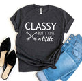 Classy But I Cuss a Little T-shirt Angelwarriorfitness.com