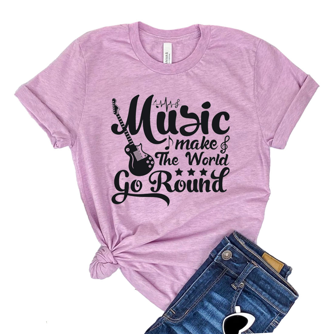 Music Makes The World Go Round Shirt Angelwarriorfitness.com