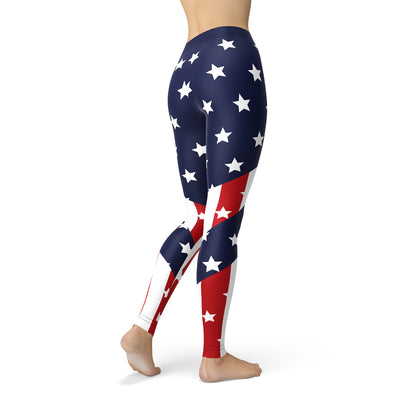 Womens American Flag Leggings Angelwarriorfitness.com