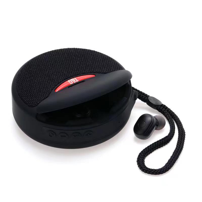 Outdoor Portable Headset Bluetooth Speaker Integrated Wireless 3D Stereo Subwoofer Music Speaker Support TF Card FM Radio Angelwarriorfitness.com