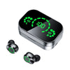 YD03 Wireless Bluetooth Headset TWS Large Screen Smart Digital Display In Ear Breathing Light Angelwarriorfitness.com