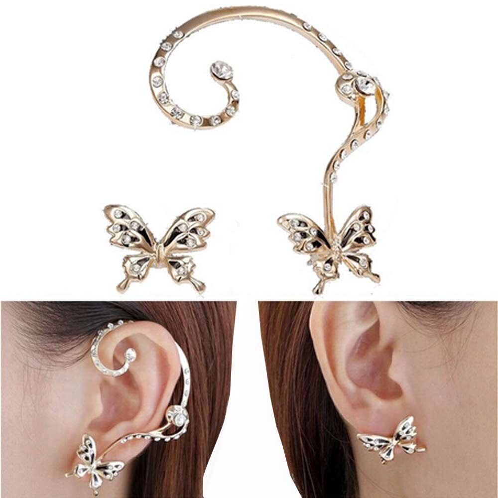 Gothic Women Butterfly  Earrings Angelwarriorfitness.com