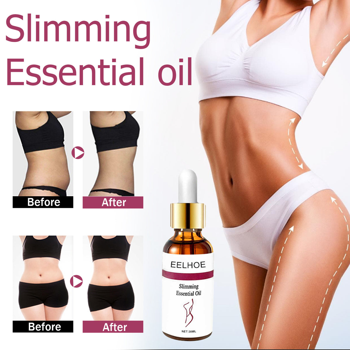 Slimming Massage Essential Oil Beauty Fat Removal Essence Angelwarriorfitness.com