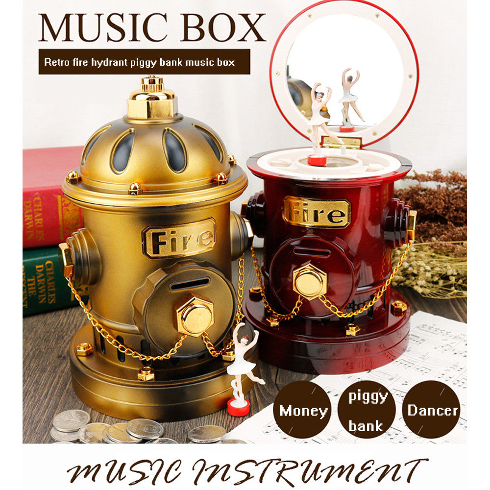 Fire Hydrant Box Christmas Birthday Holiday Gift Music Box Best Gift Table Decor Angelwarriorfitness.com