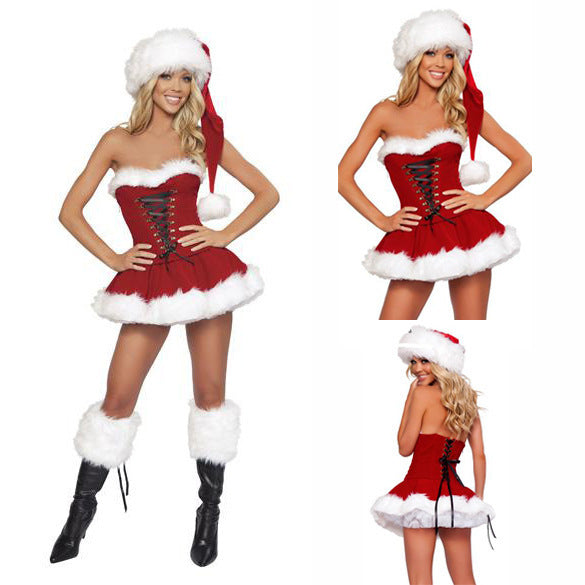Costumes Adult Female Tube Top Santa Claus Lady Angelwarriorfitness.com