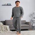 Thin Section Plaid Loungewear Outer Pants Men's Suit Angelwarriorfitness.com