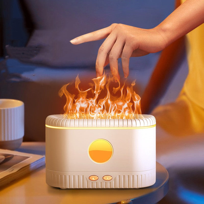 Simulated Flame Atmosphere Humidifier Angelwarriorfitness.com
