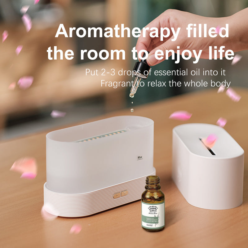 Drop Shipping Factory Direct Sale Fire Flame Humidifier Aroma Diffuser Air Essential Oil Ultrasonic Humidifier Angelwarriorfitness.com