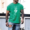 Plus Size Mens Rose Print T-Shirt Crew Neck Angelwarriorfitness.com