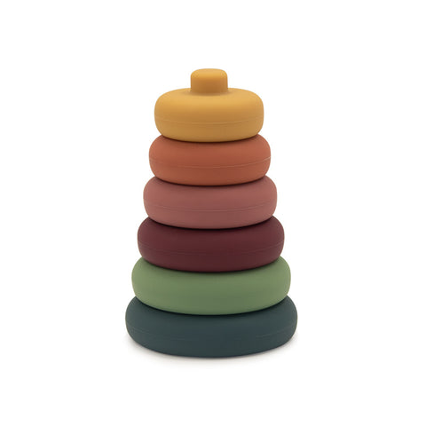 Stacking Toys Soft Silicone Stacking Blocks Rings Baby Sensory Angelwarriorfitness.com