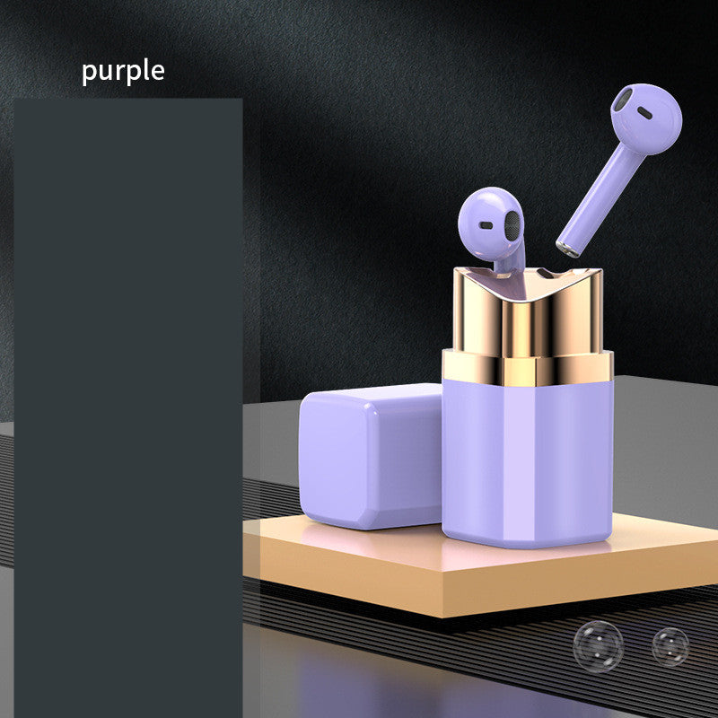 Fashion Individual Earphone Lipstick Bluetooth Earphone In-ear Noise Reduction Angelwarriorfitness.com