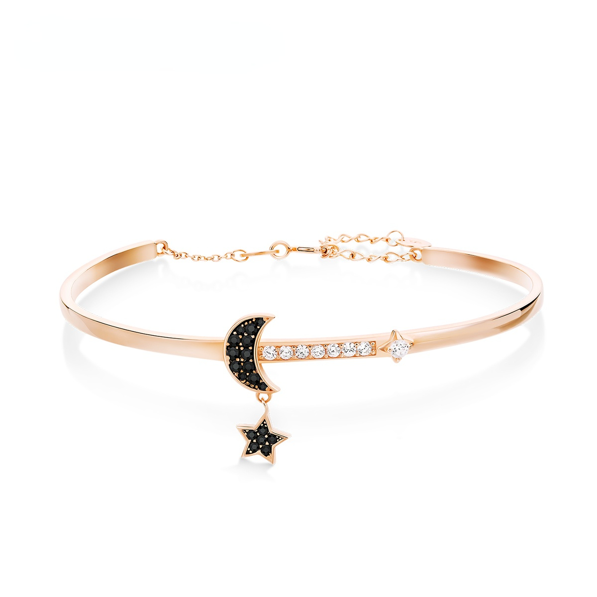 Women's Silver Star And Moon Shaped Necklace Angelwarriorfitness.com
