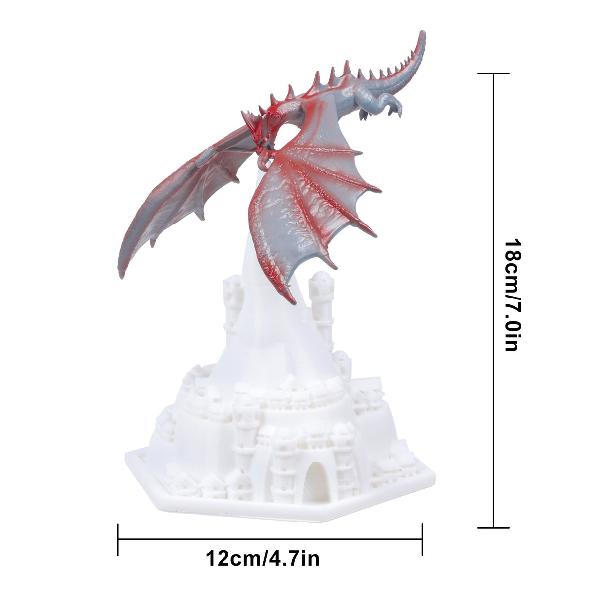 House of Dragon Night Light Table Lamp LED Fire Ice Dragon Desktop Rechargeable Angelwarriorfitness.com