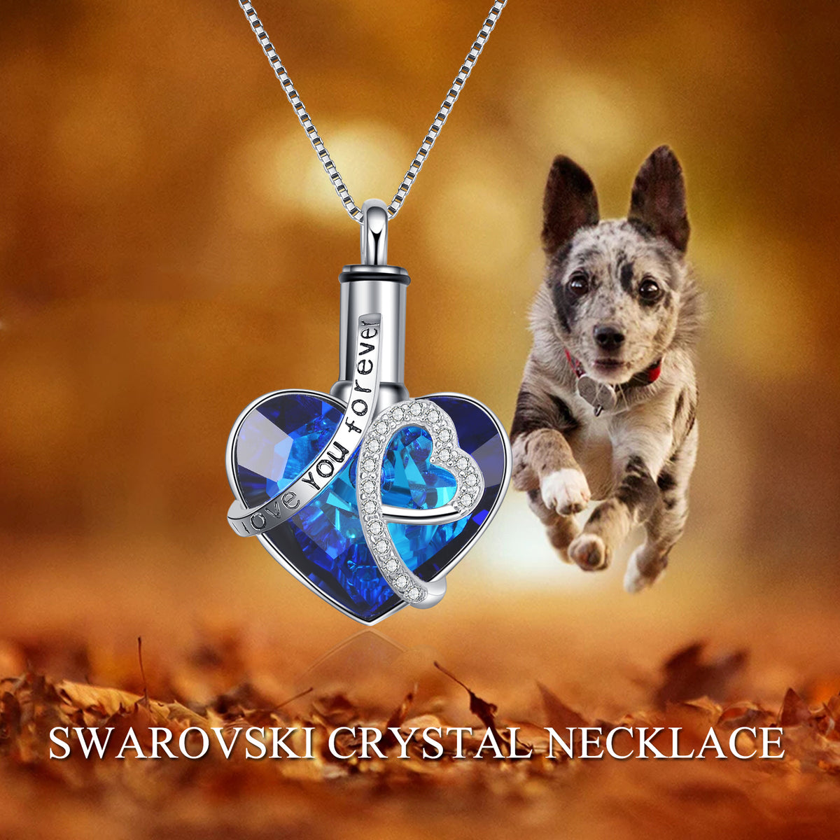 Sterling Silver Heart URN Necklace Engraved I Love You Forever Pendant Cremation Keepsake Necklace Angelwarriorfitness.com
