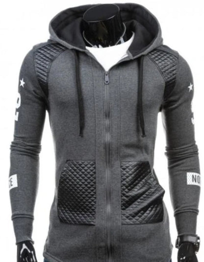 Mens Street Style Biker Hoodie Angelwarriorfitness.com