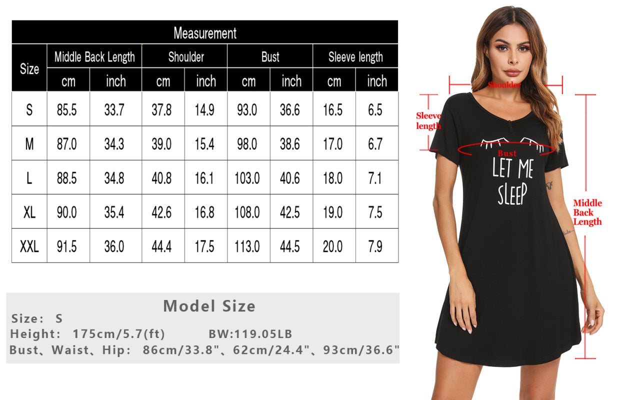 Ladies Homewear Fashion Casual Nightdress Angelwarriorfitness.com
