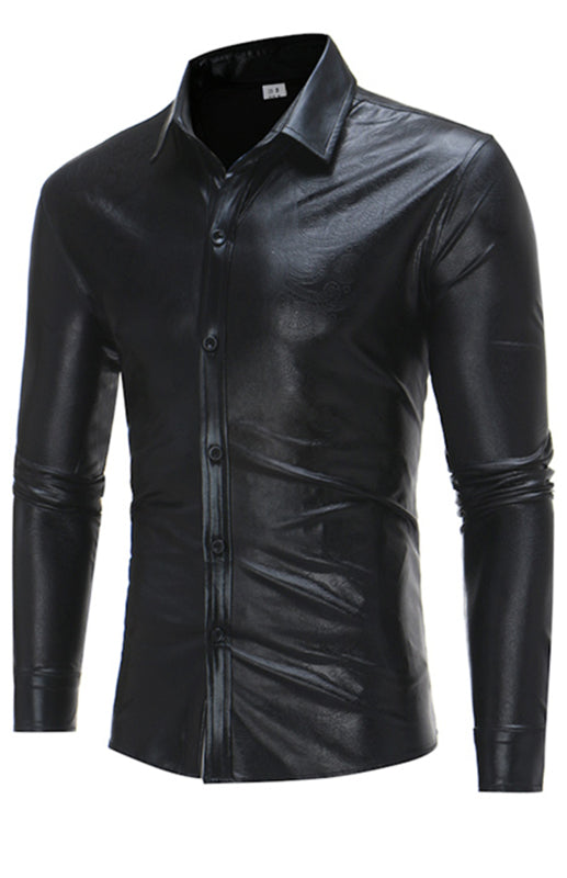 Men's Fashion Classic Leather Jacket Angelwarriorfitness.com