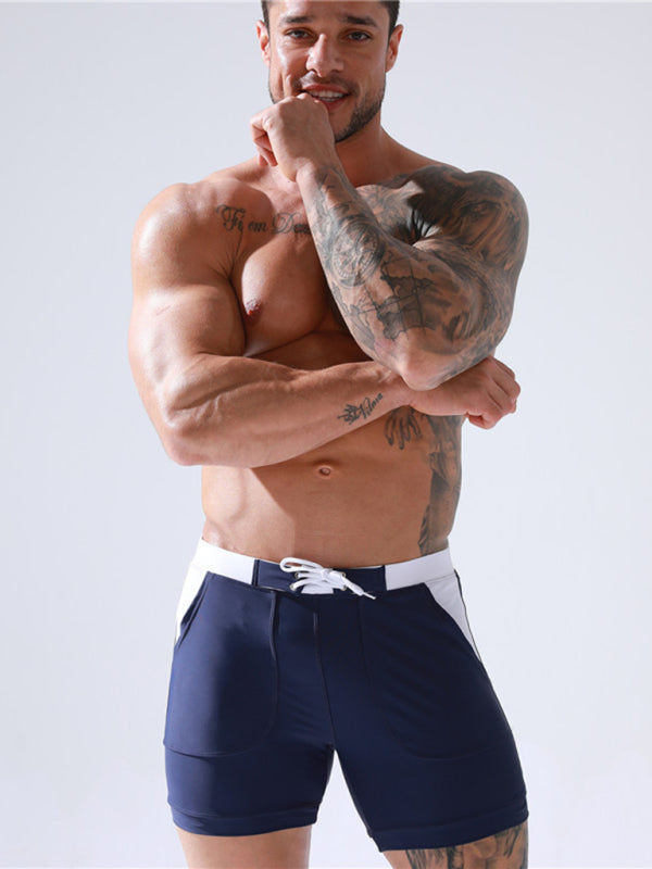 Men's Pocket Lined Tethered Swim Shorts Angelwarriorfitness.com