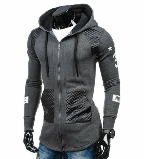 Mens Street Style Biker Hoodie Angelwarriorfitness.com