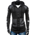 Mens Street Style Biker Hoodie Angelwarriorfitness.com