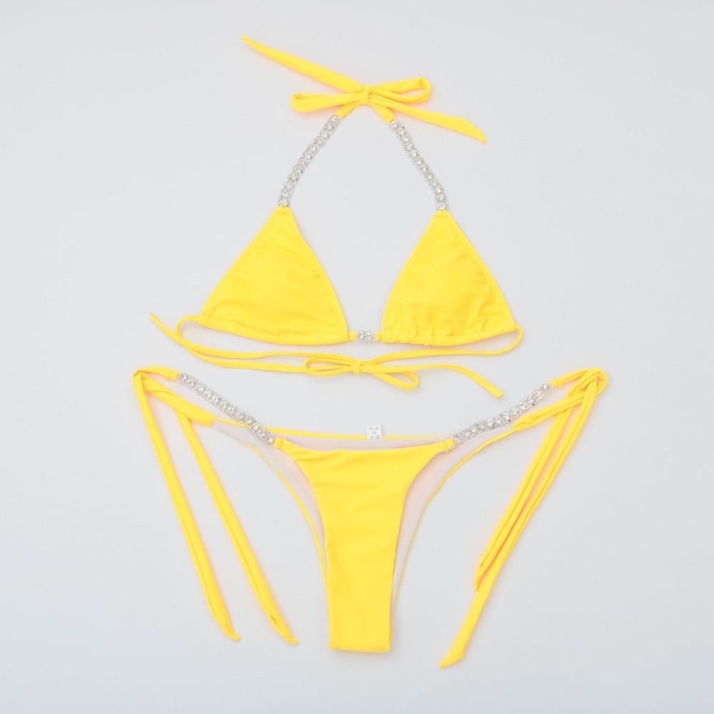 Diamond Bling Crystal Bikini Sparkles in the Sunshine Body Flattering Angelwarriorfitness.com