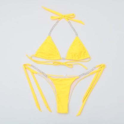 Diamond Bling Crystal Bikini Sparkles in the Sunshine Body Flattering Angelwarriorfitness.com