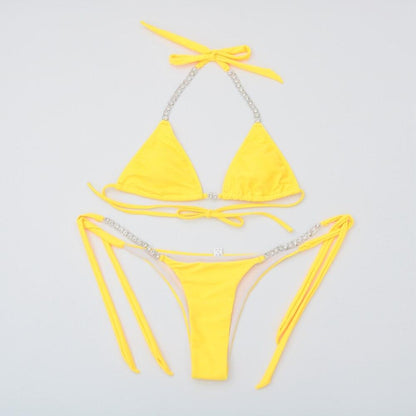 Diamond Bling Crystal Bikini Sparkles in the Sunshine Body Flattering Angelwarriorfitness.com