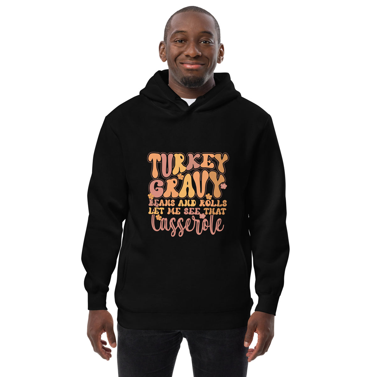 Unisex Sweatshirt hoodie-Thanksgiving -Turkey-Casserole-Graphic Angelwarriorfitness.com