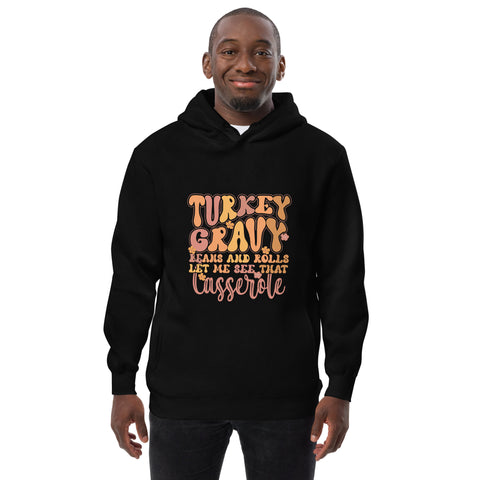 Unisex Sweatshirt hoodie-Thanksgiving -Turkey-Casserole-Graphic Angelwarriorfitness.com