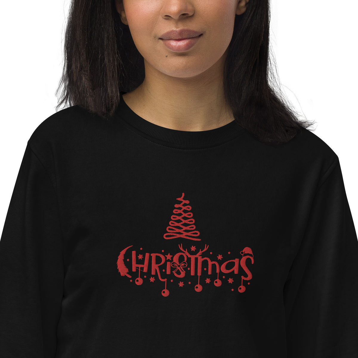 Unisex organic sweatshirt-Christmas Sweatshirt Gift for her Gift for him Angelwarriorfitness.com