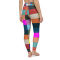 Womens Leggings - Multicolor Block High Waist Fitness Yoga Pants Angelwarriorfitness.com